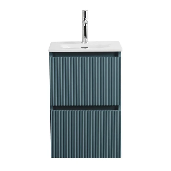 Тумба с раковиной BelBagno Uno-Mini 40 голубая матовая