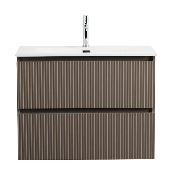 Тумба с раковиной BelBagno Uno-Mini 80 бежевая матовая