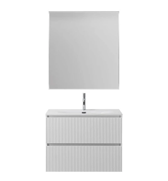 Комплект мебели BelBagno Uno 80 Bianco Opaco с двумя ящиками