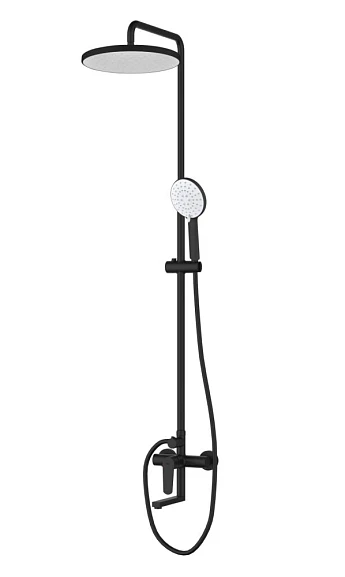 Душевая стойка D&K Bayern Munchen DA1563705B18 с изливом матовый черный