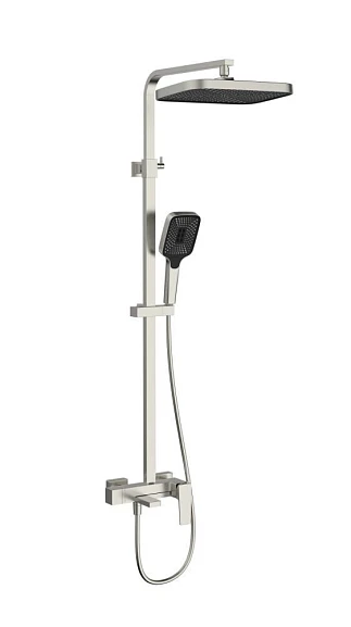 Душевая стойка Vincea Dice VSFS-4C12BN с изливом брашированный никель