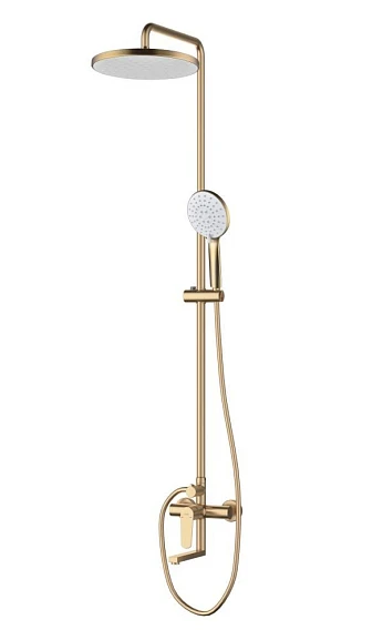Душевая стойка D&K Bayern Munchen DA1563707B18 с изливом золото матовое