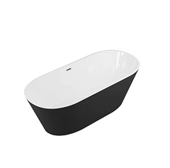 Акриловая ванна Grossman Forta GR-1503MB 170х75 черный матовый