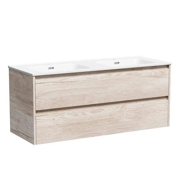 Тумба под раковину Sancos Libra 120 дуб галифакс натуральный для двойной раковины