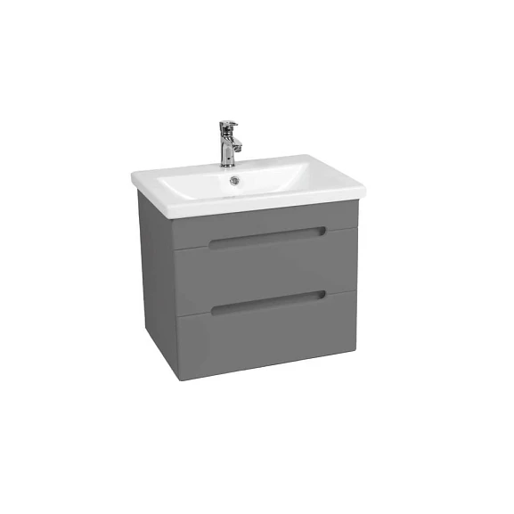 Тумба с раковиной Viant Марсель VMAR80COG-T2YP 80 подвесная графит (раковина Como 80)