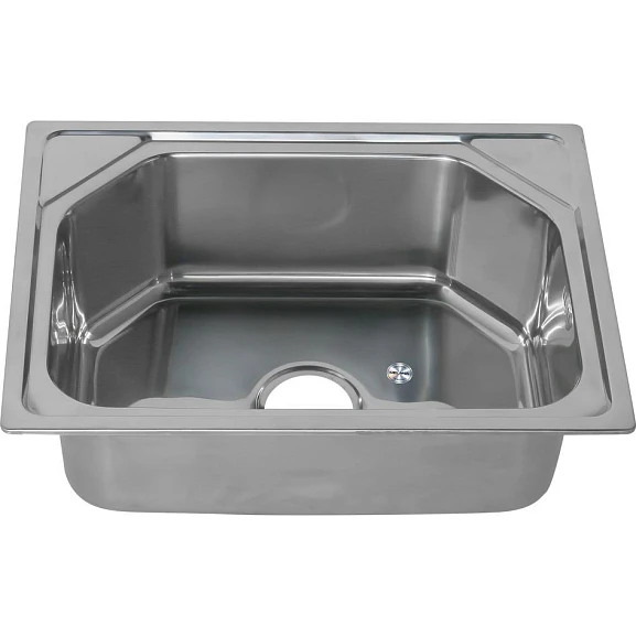 Кухонная мойка Melana 60*45 врезная прямоугольная с сифоном без отверстия под смеситель