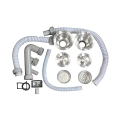 Сифон для кухонной мойки Melana ProfLine 3 1/2" двойной