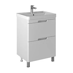 Тумба с раковиной Briz Маре 60 белый глянец