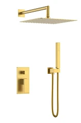 Душевой комплект Boheme Qubic 474-3-MG золото матовое