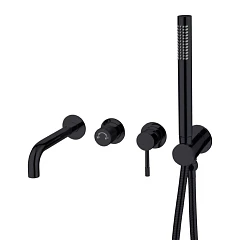 Смеситель Boheme Uno 464-3-SGM для ванны и душа скрытый монтаж графит глянец