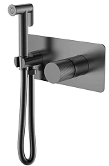 Гигиенический душ со смесителем Boheme Stick 127-GM.2 скрытый монтаж графит ручка Touch