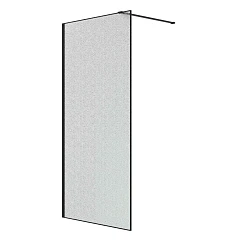 Душевая перегородка Niagara Nova Walk-in NG-781-10BLACK 100х200 L/R эффект битого стекла