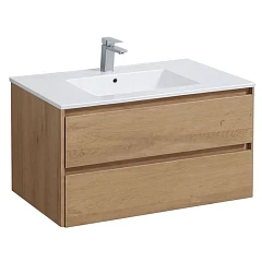 Тумба с раковиной Vincea Luka 80 дуб натуральный 