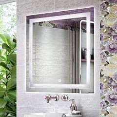 Зеркало Comforty Квадрат 75 с Led подсветкой, сенсор Зеркало Comforty Квадрат 75 с Led подсветкой, сенсор
