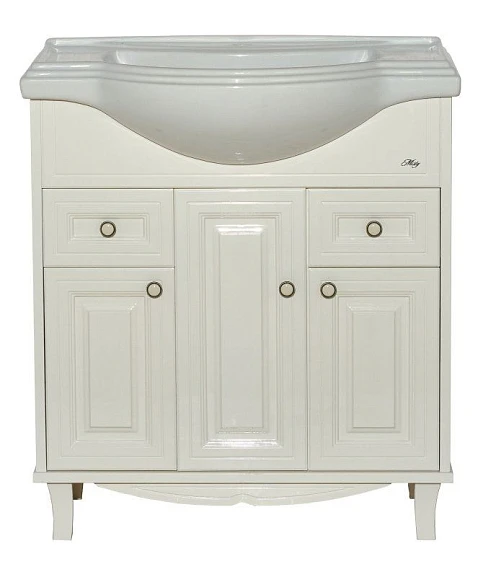 Тумба с раковиной Misty Шармель 80 светло-бежевая