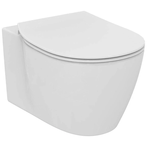 Подвесной унитаз Ideal Standard Connect 36*64 с крышкой-сиденьем микролифт Slim