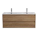 Тумба под раковину BelBagno Kraft 120 с двумя ящиками Rovere Nebrasca Nature