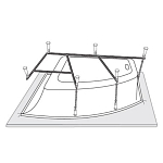 Каркас к ванне VagnerPlast Cavallo Offset 160*90 (приобретается в комплекте с ванной)