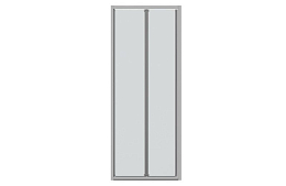 Bravat Душевая дверь в нишу Drop 100*200 L/R 2 секции без поддона