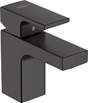 Смеситель Hansgrohe Vernis Shape 71560670 для раковины с донным клапаном черный матовый Смеситель Hansgrohe Vernis Shape 71560670 для раковины с донным клапаном черный матовый