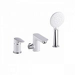 Смеситель на борт ванны Iddis Cloud CLOSB30i07 на 3 отверстия белый/хром фиксированный излив Смеситель на борт ванны Iddis Cloud CLOSB30i07 на 3 отверстия белый/хром фиксированный излив