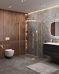 Душевой уголок Cezares Molveno MOLVENO-RH-1-120/90-C-BORO-IV 120*90*195 профиль брашированное золото без поддона Душевой уголок Cezares Molveno MOLVENO-RH-1-120/90-C-BORO-IV 120*90*195 профиль брашированное золото без поддона
