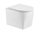 Подвесной унитаз WeltWasser Nesenbach 004 GL-WT 36*52 белый глянец безободковый с крышкой-сиденьем микролифт Подвесной унитаз WeltWasser Nesenbach 004 GL-WT 36*52 белый глянец безободковый с крышкой-сиденьем микролифт