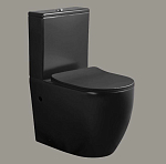 Унитаз-компакт Ceruttispa Orlter MB 37*60,5 черный матовый, безободковый с крышкой-сиденьем микролифт Slim Унитаз-компакт Ceruttispa Orlter MB 37*60,5 черный матовый, безободковый с крышкой-сиденьем микролифт Slim
