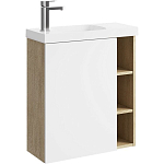 Корпус тумбы под раковину Aqwella Alba 60 дуб давос L