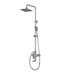 Душевая стойка Rush Bruny BR4335-40 с изливом хром