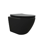 Подвесной унитаз Ceruttispa Ticino Aria MB 36,5*48,5 безободковый с крышкой-сиденьем микролифт Slim