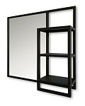 Зеркало Silver Mirrors Бруклин лайт 80*80 черное матовое Зеркало Silver Mirrors Бруклин лайт 80*80 черное матовое