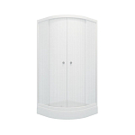 Душевое ограждение Triton Стандарт (белый лен) 90*90*191 А с поддоном