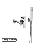 Смеситель Excellent Keria AREX.SET.2025CR для ванны и душа скрытый монтаж хром Смеситель Excellent Keria AREX.SET.2025CR для ванны и душа скрытый монтаж хром