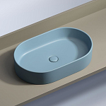 Накладная раковина Ceramicanova Element 60,8*38,5 голубая матовая Накладная раковина Ceramicanova Element 60,8*38,5 голубая матовая