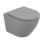 Подвесной унитаз BelBagno Colorato BB062CHR-GR 36,5*49 серый матовый безободковый Подвесной унитаз BelBagno Colorato BB062CHR-GR 36,5*49 серый матовый безободковый