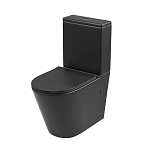 Унитаз-компакт Grossman GR-4458BMS 36*64 черный матовый безободковый с крышкой-сиденьем микролифт Slim Унитаз-компакт Grossman GR-4458BMS 36*64 черный матовый безободковый с крышкой-сиденьем микролифт Slim
