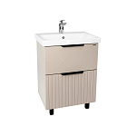 Тумба с раковиной Viant Сицилия VSIC60MDCAP-T2Y 60 напольная капучино (раковина Moduo 60)