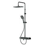 Душевая стойка AM.PM Func F078F722 черный со смесителем-полкой  Душевая стойка AM.PM Func F078F722 черный со смесителем-полкой