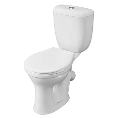 Унитаз-компакт Santeri Виктория 37,5*66,5 косой выпуск с крышкой-сиденьем полипропилен Унитаз-компакт Santeri Виктория 37,5*66,5 косой выпуск с крышкой-сиденьем полипропилен