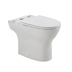Чаша унитаза BelBagno Lounge BB045CPR/SC безободковая, P-trap с крышкой-сиденьем микролифт Чаша унитаза BelBagno Lounge BB045CPR/SC безободковая, P-trap с крышкой-сиденьем микролифт