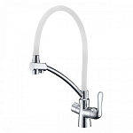 Смеситель Lemark Comfort LM3070C-White для кухни с функцией подключения фильтра гибкий излив хром/белый Смеситель Lemark Comfort LM3070C-White для кухни с функцией подключения фильтра гибкий излив хром/белый