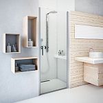 Душевая дверь в нишу Roth Tower Line TCN1 110*200 профиль глянцевый хром без поддона