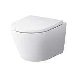 Подвесной унитаз AM.PM Sense 36*50 безободковый FlashClean с крышкой-сиденьем микролифт Slim Подвесной унитаз AM.PM Sense 36*50 безободковый FlashClean с крышкой-сиденьем микролифт Slim