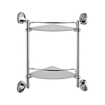 Стеклянная полка Haiba HB1607-2 двухъярусная угловая Стеклянная полка Haiba HB1607-2 двухъярусная угловая