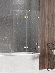 Душевая шторка на ванну New Trendy Avexa Gold Shine EXK-2189 130*150 R Душевая шторка на ванну New Trendy Avexa Gold Shine EXK-2189 130*150 R