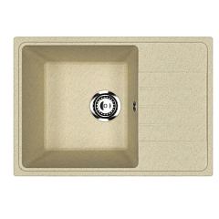 Кухонная мойка Uperwood ECON UPD-506 60х42 бежевая матовая Кухонная мойка Uperwood ECON UPD-506 60х42 бежевая матовая