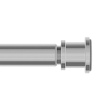 Карниз для ванны Iddis Elegante RSC0120i14 110-200 глянцевый хром