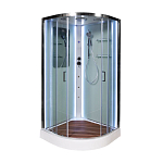 Душевая кабина AvaCan A01 100х100х220 с LED-подсветкой с кнопкой и гидромассажем