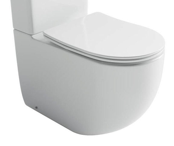 Чаша унитаза Ceramicanova Metropol CN4001T-B безободковая Торнадо с крышкой-сиденьем микролифт Slim
